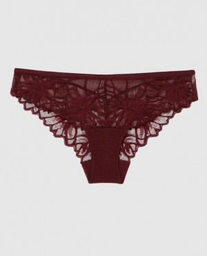 La Senza Bikini Panty Women's Underwear Red Burgundy | PP2Wtvmp