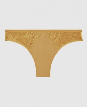 La Senza Cheeky Panty Women's Underwear Gold | EuOTsK5S