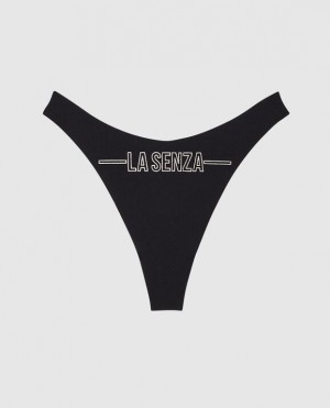 La Senza High Leg Thong Panty Women's Underwear LZA Graphic | CXFSsZaA