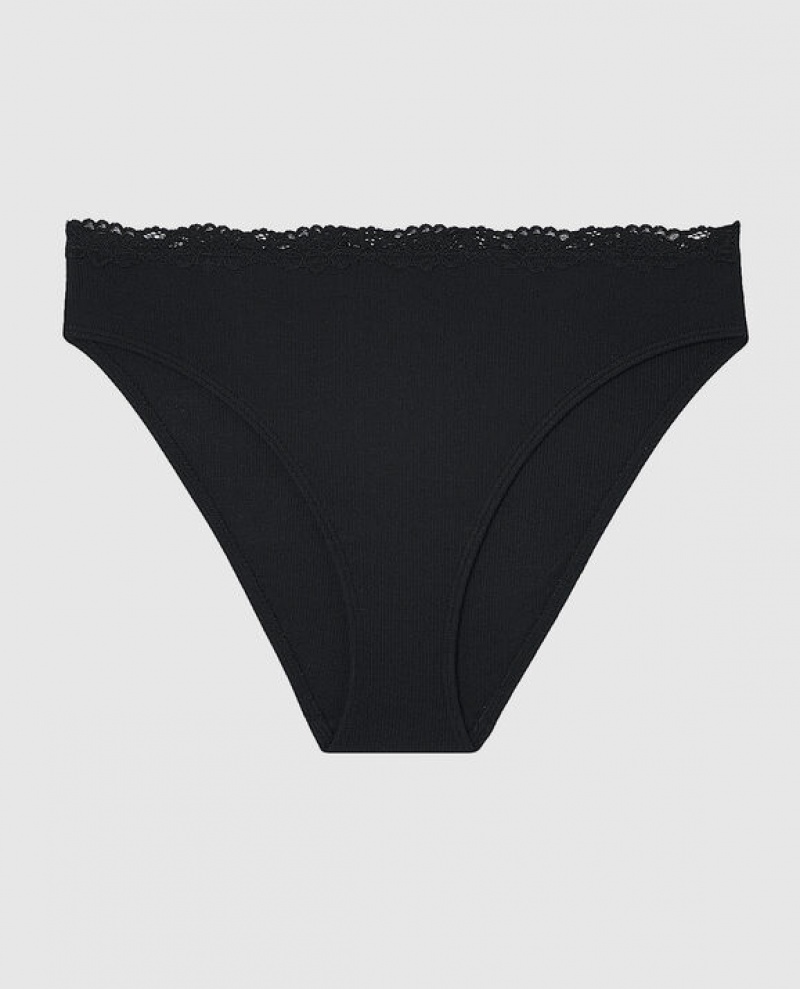 La Senza Bikini Panty Women\'s Underwear Black | 4LCixV5O