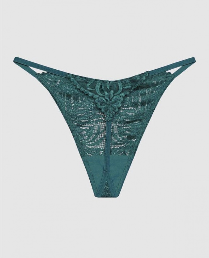La Senza G-String Panty Women's Underwear Tidal Turq | mQo6c0tp