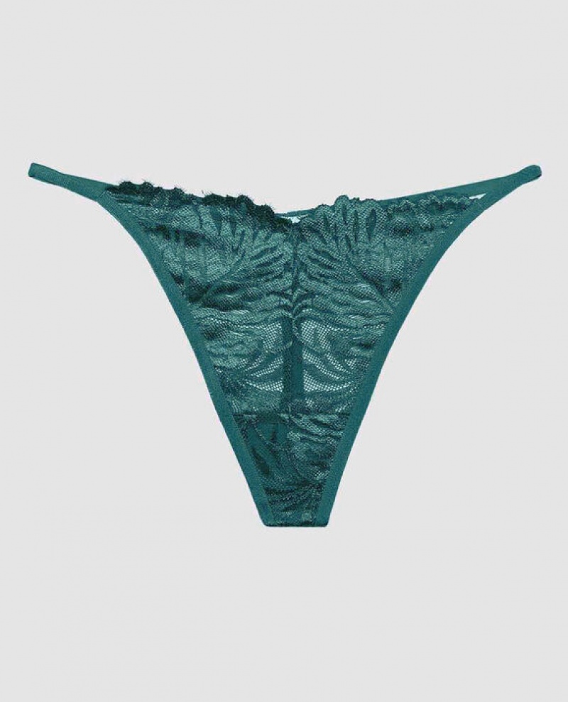 La Senza G-String Panty Women\'s Underwear Tidal Turq | mQo6c0tp