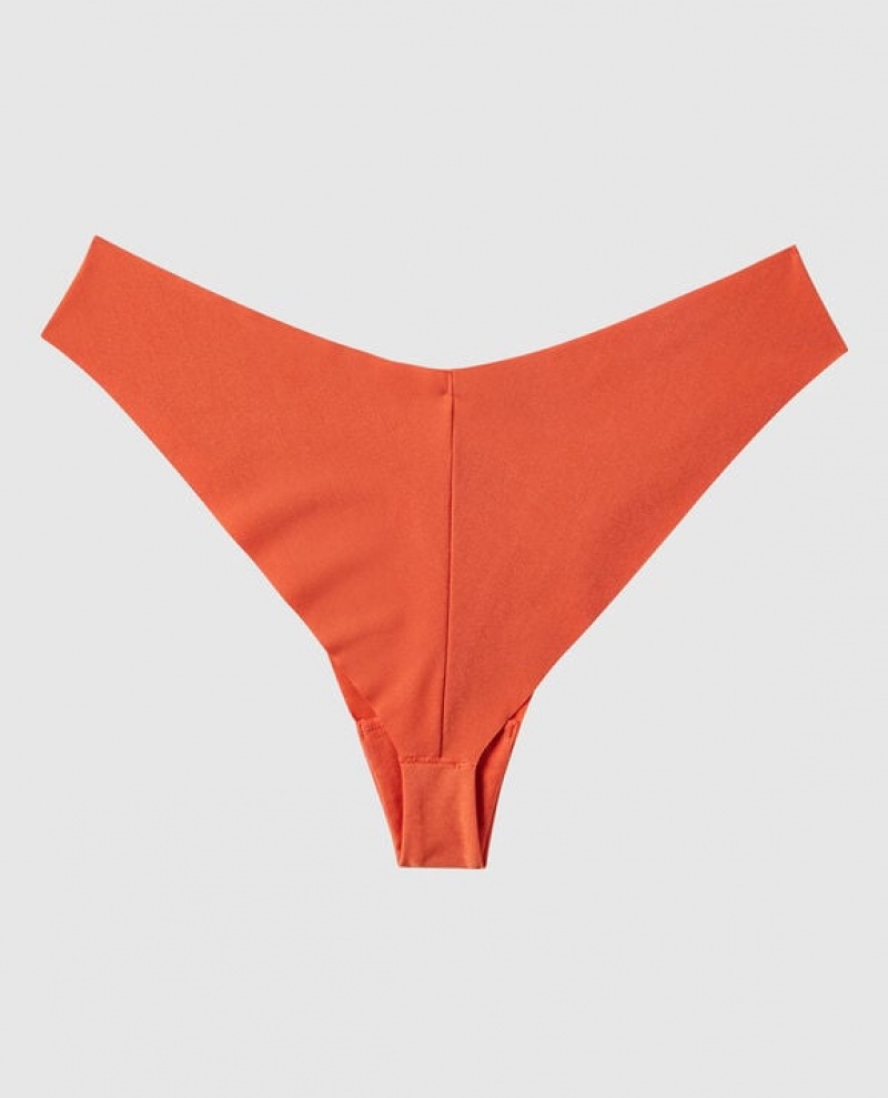 La Senza High Leg Cheeky Panty Women's Underwear Terra Cotta | 6mkM5bOK
