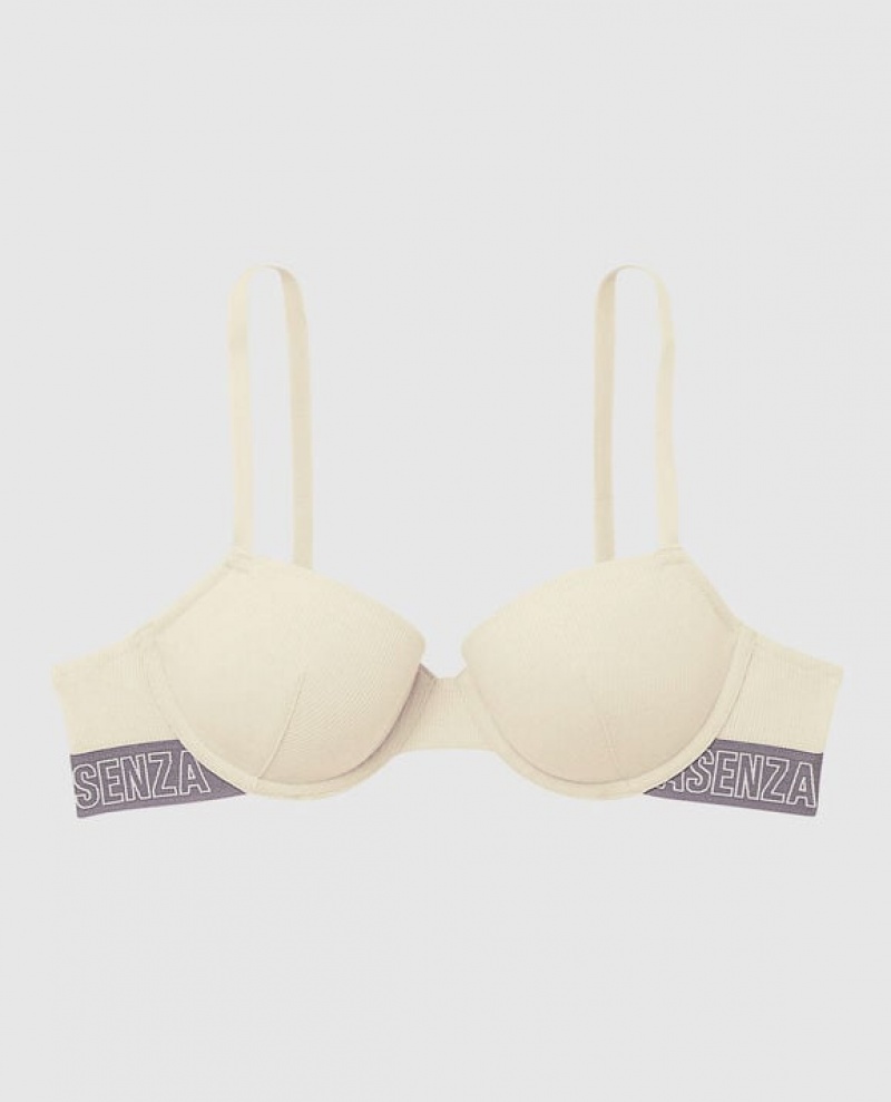 La Senza Lightly Lined Demi Women\'s Bras Pearl | 24VZ6lf1