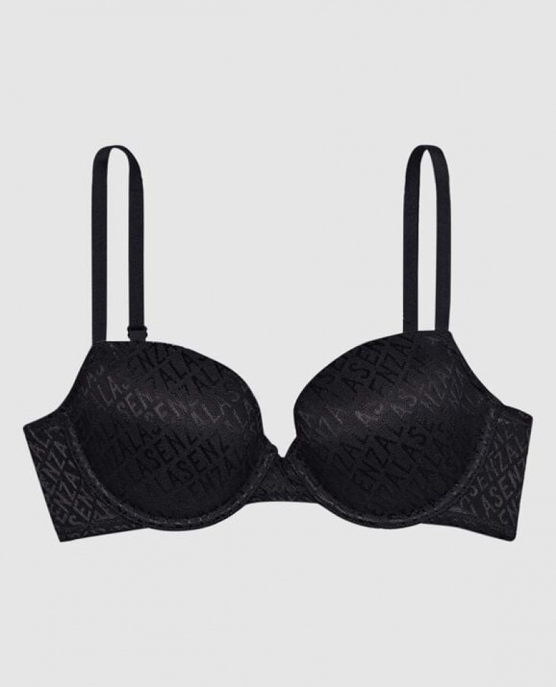 La Senza Lightly Lined Demi Women\'s Bras Black | IK0Zso0o