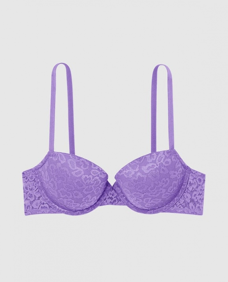 La Senza Lightly Lined Demi Women\'s Bras Flower | 4WLtWnsP