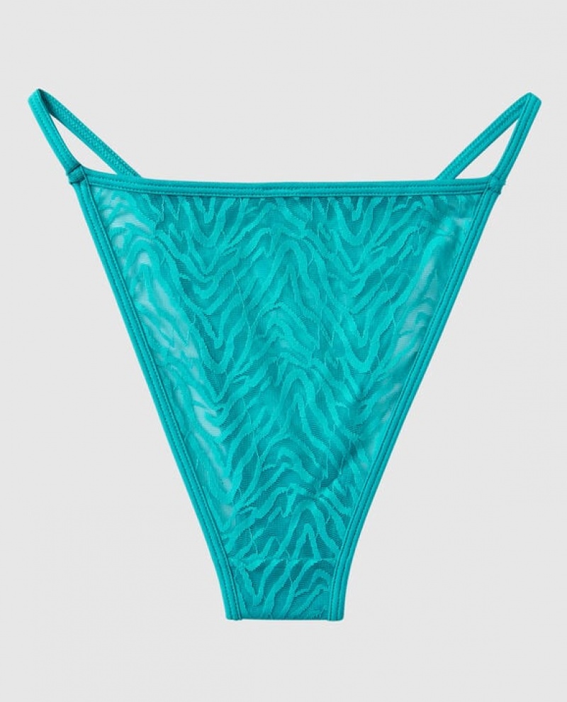 La Senza Mini Cheeky Panty Women's Underwear Turquoise | xtu3mUku