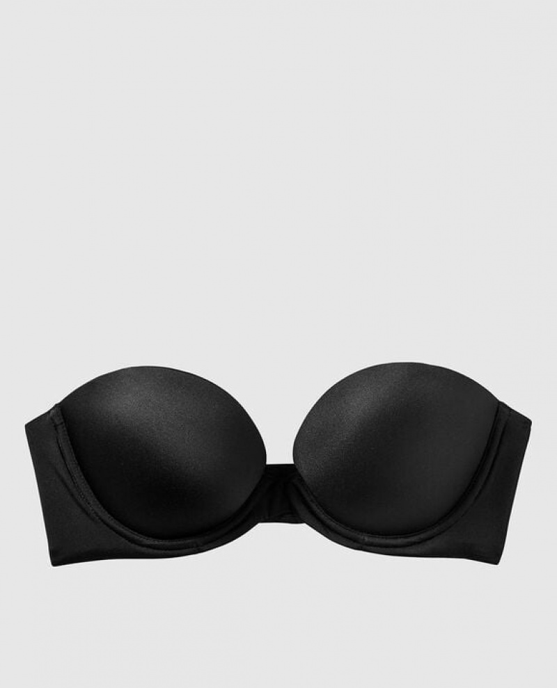 La Senza Strapless Push Up Women\'s Bras Black | h6kpkWSi