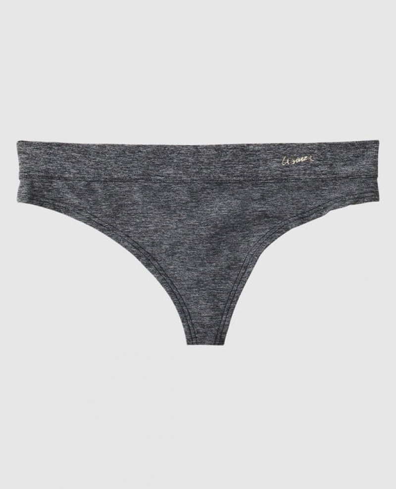 La Senza Thong Panty Women\'s Underwear Black | iZAxEqIN