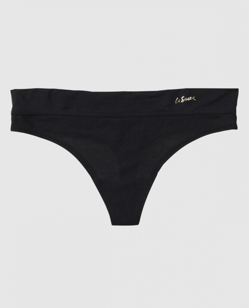 La Senza Thong Panty Women\'s Underwear Black | dB26Ieyg