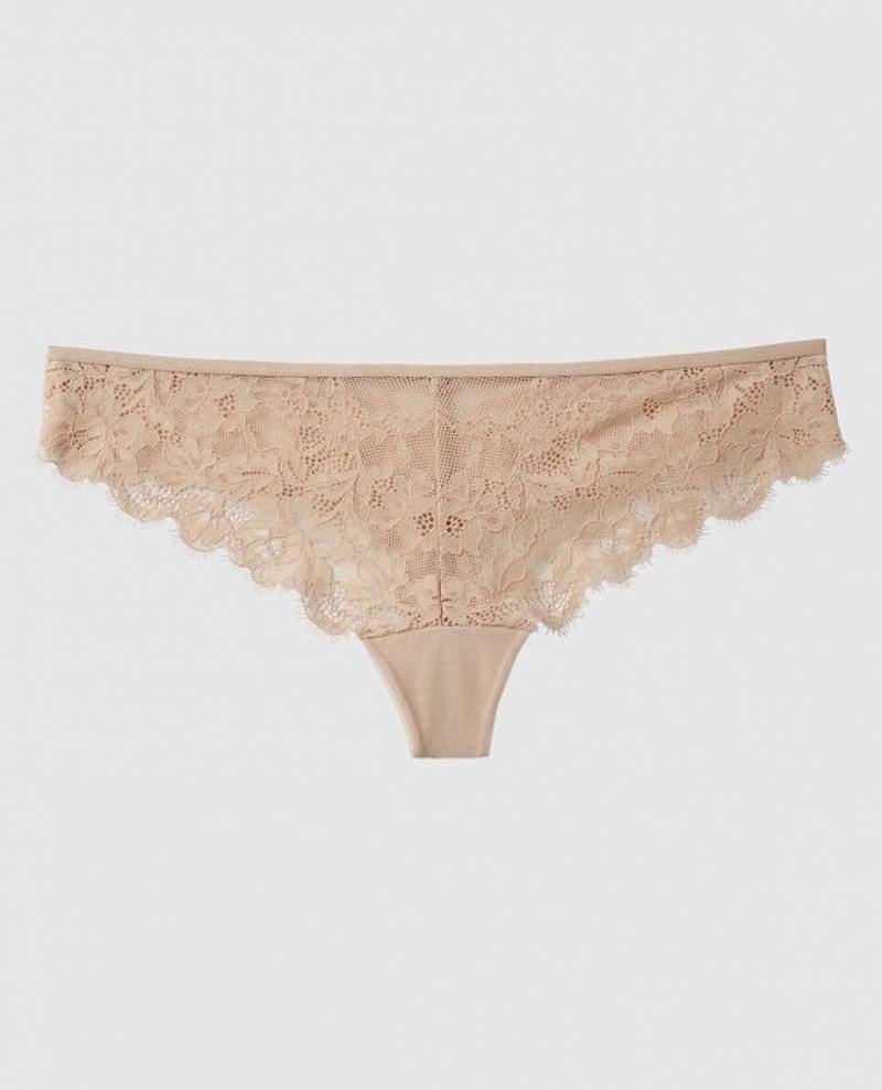 La Senza Thong Panty Women\'s Underwear Rosetan | agYo0XBe