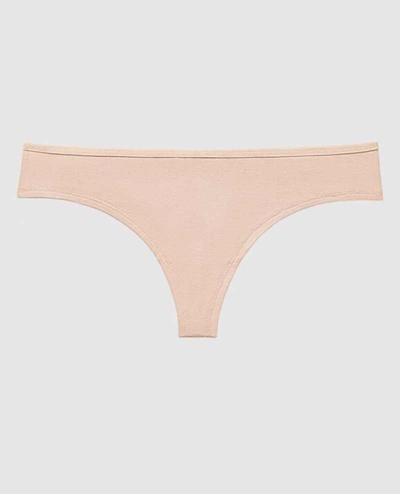 La Senza Thong Panty Women\'s Underwear Rose Brown | LVlw4i97
