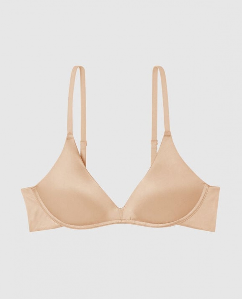 La Senza Wireless Light Push Up Women\'s Bras Rosetan | BPkb7fYq